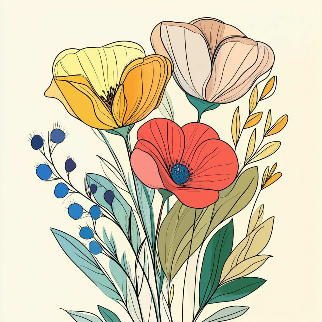 Free Printable Adult Coloring Pages Flowers | Coloring Pages Mimi Panda