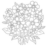 Flower Bouquet Colouring