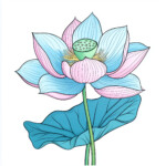 Flower Coloring Paper 2 2