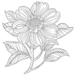 Flower Design Colouring Pages