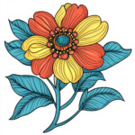 Flower Design Colouring Pages 2 2