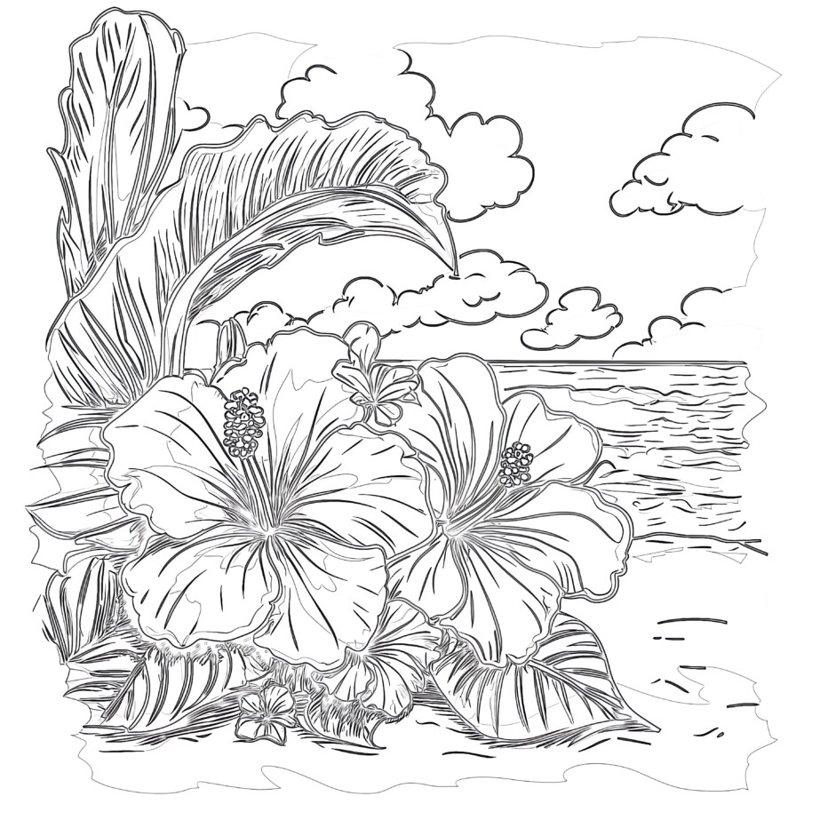 Flower Drawing Printable