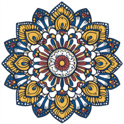 Flower Mandala Coloring Page - Origin image