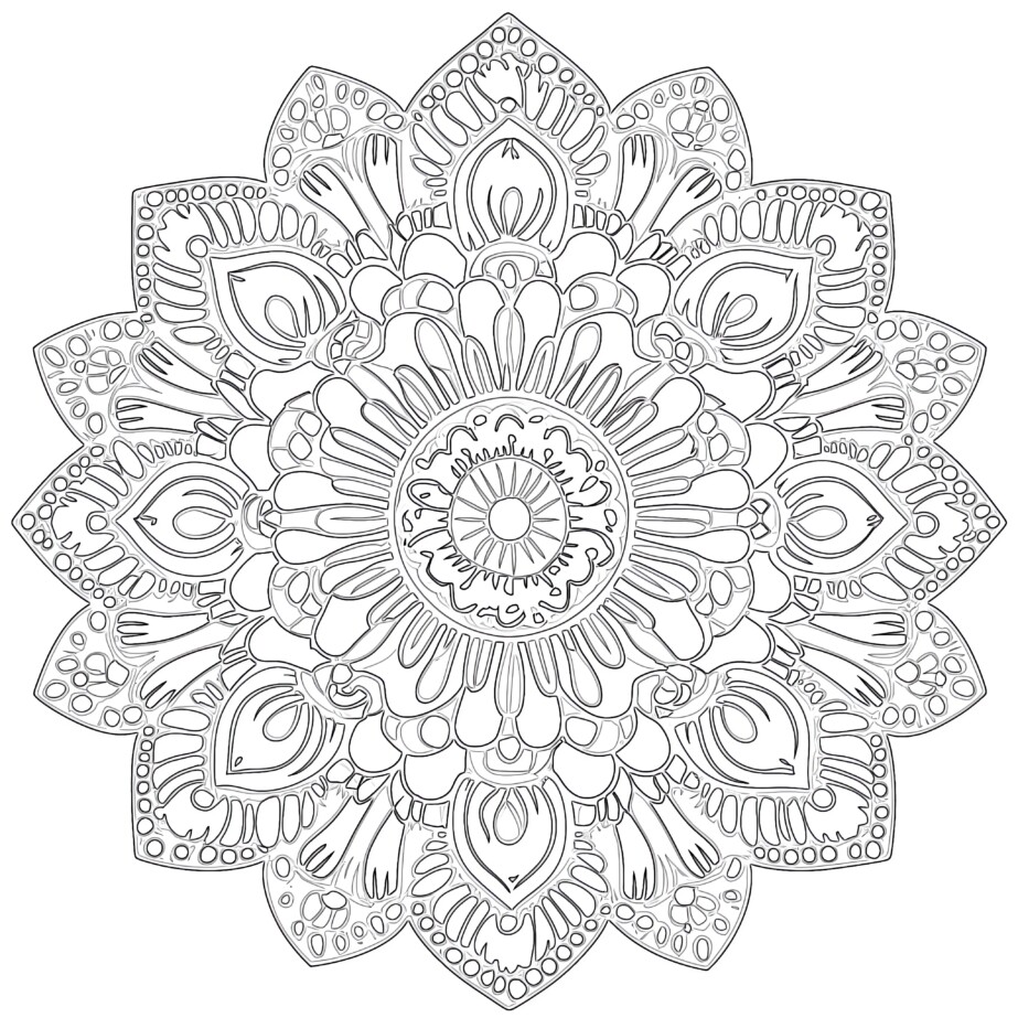 Flower Mandala Color