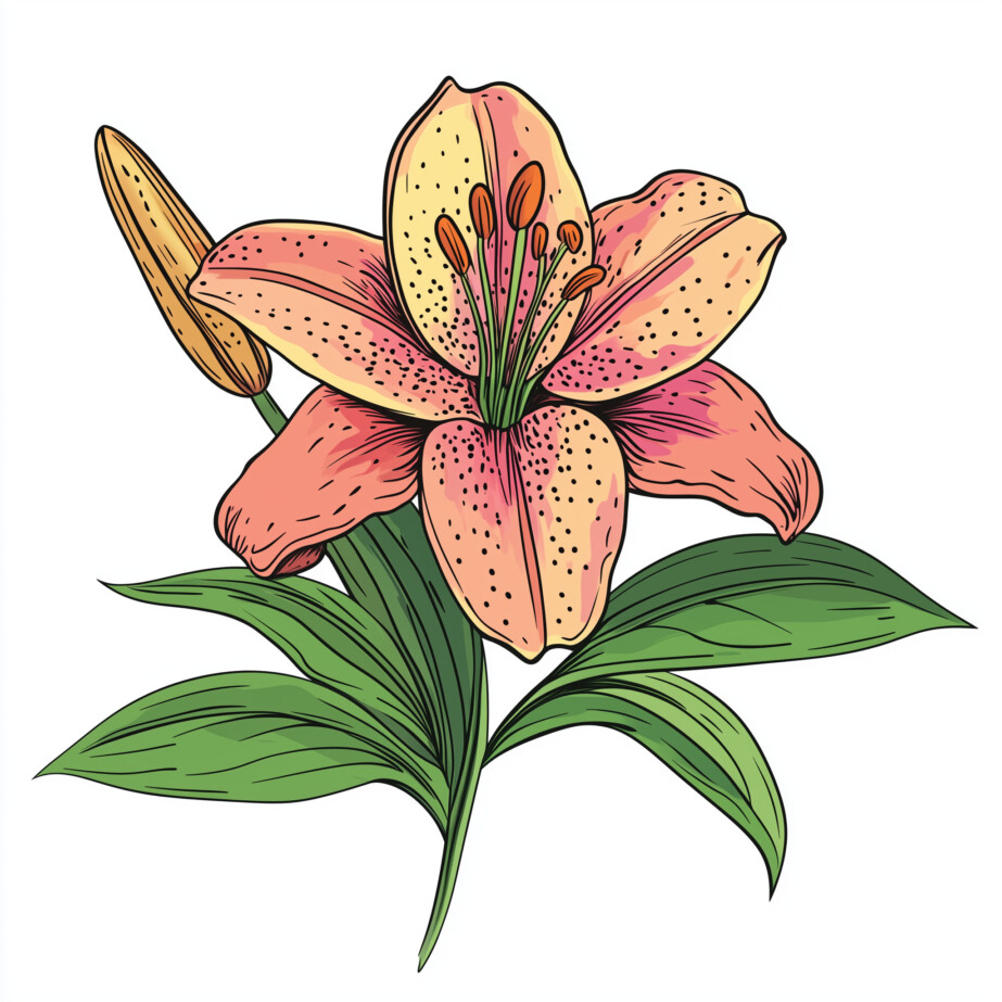 Flower Picture To Color And Print 2