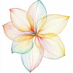 Flower Template For Coloring Page - Origin image