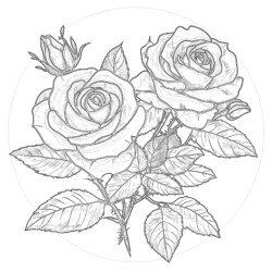 Flower To Color And Print - Printable Coloring page