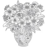 Flower Vase Colouring