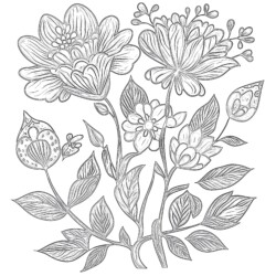 Free Coloring Pages Of Flowers For Adults - Printable Coloring page