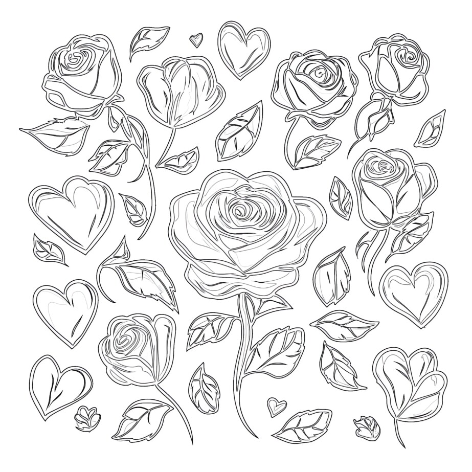 Free Printable Adult Coloring Pages Flowers