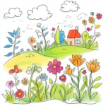 Free Printable Coloring Pages Spring Flowers 2 2