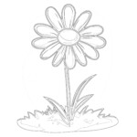 Free Printable Daisy Coloring Pages