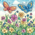 Free Printable Pictures Of Flowers And Butterflies 2 2