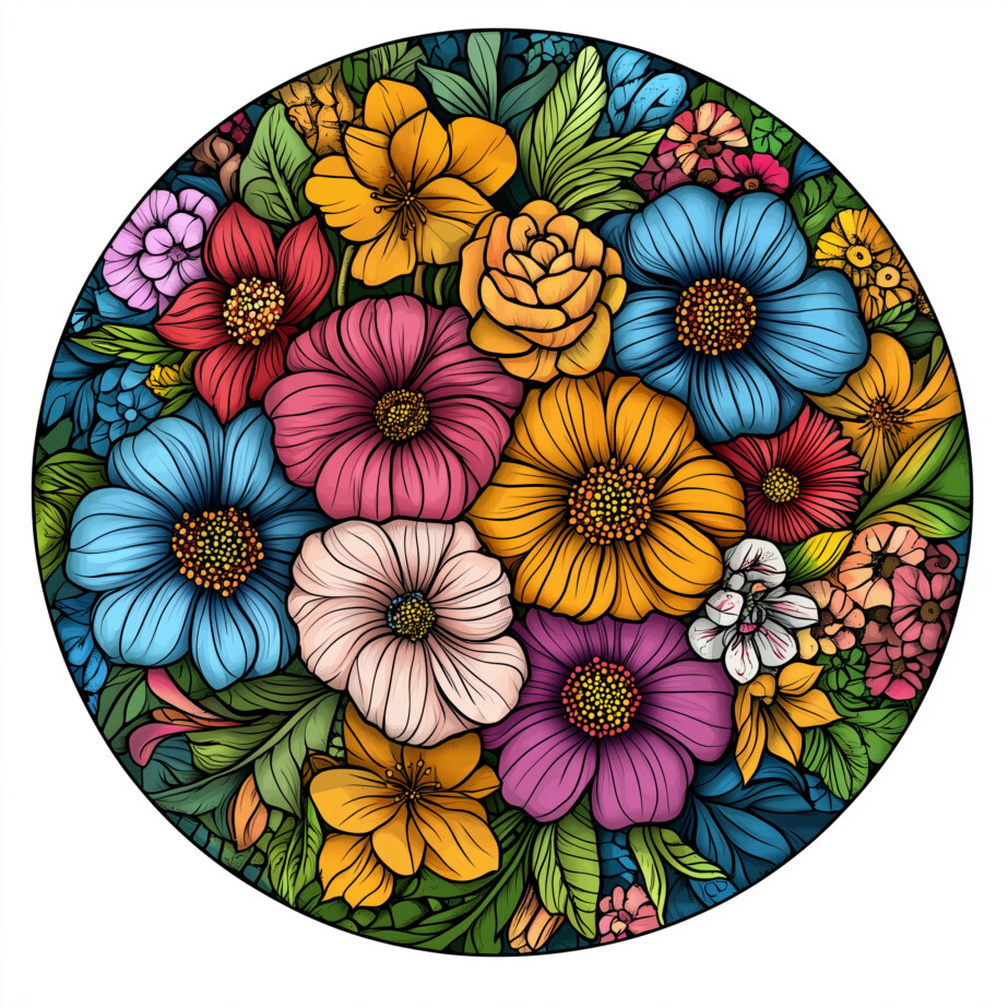 Full Page Flower Mandala Coloring Pages 2