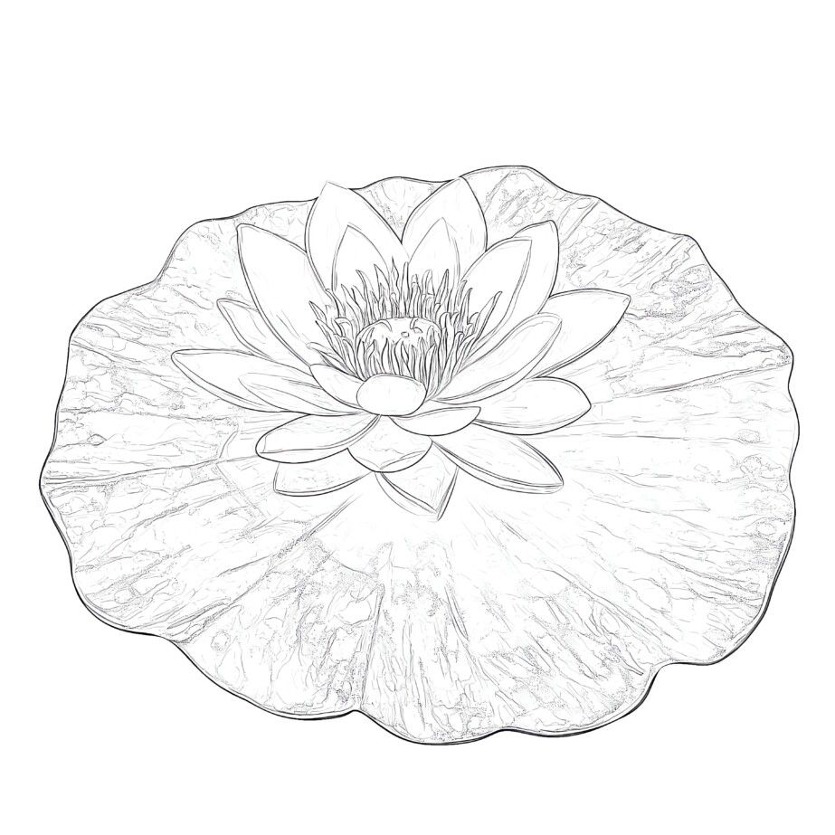 Lotus Coloring Page