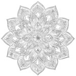 Lotus Mandala Coloring Page