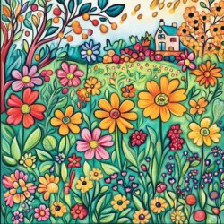 Printable Floral Coloring Pages - Origin image