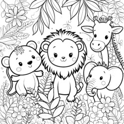 Animal Coloring Pages For Kids - Printable Coloring page