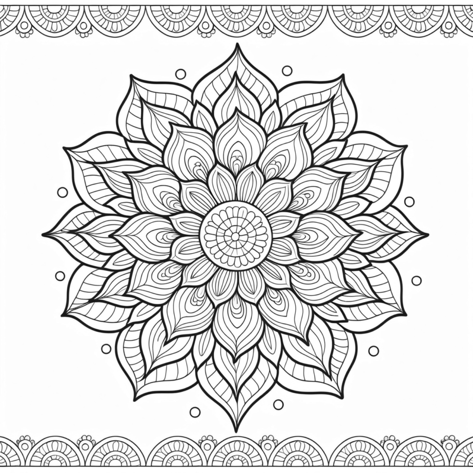 Best Mandala Coloring Page