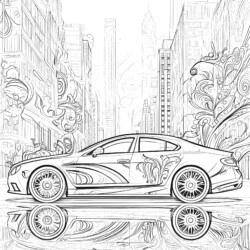 Coloring Pages For Adults Cars - Printable Coloring page