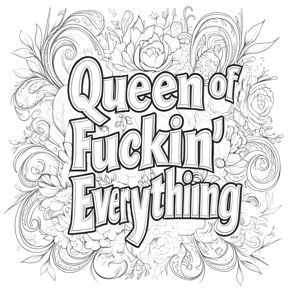 Coloring Pages For Adults Swear Words