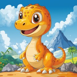 Dinosaur Coloring Pages For Kids - Origin image