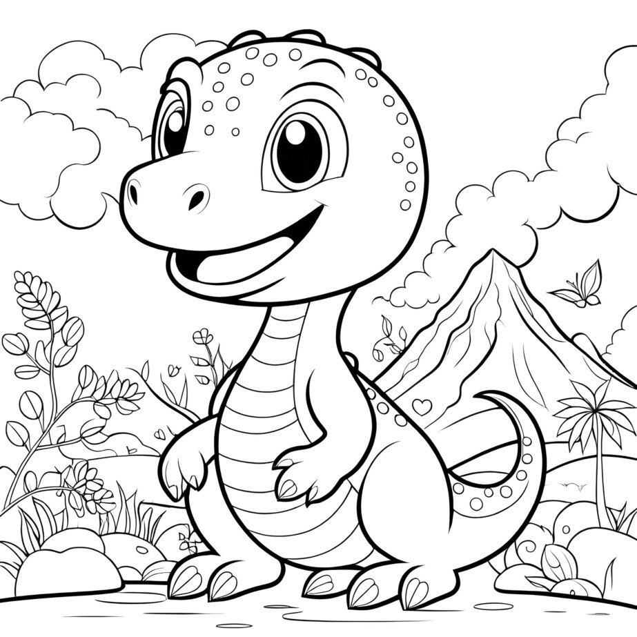 Dinosaur Coloring Pages For Kids