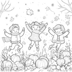Fall Coloring Pages For Kids - Printable Coloring page
