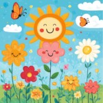 Flower Coloring Pages For Kids 2 2