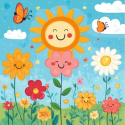 Flower Coloring Pages For Kids - Origin image