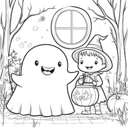 Halloween Coloring Pages For Kids - Printable Coloring page