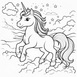 Horse Coloring Pages For Kids - Printable Coloring page