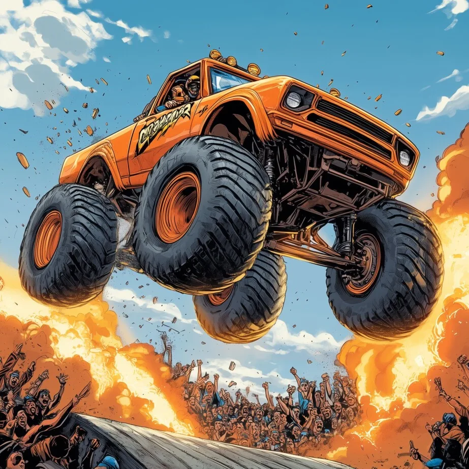 Monster Truck Printable Coloring Pages 2