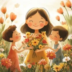 Mother's Day Printable Coloring Pages - Origin image