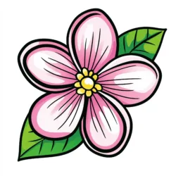 Simple Flower Coloring Page - Origin image