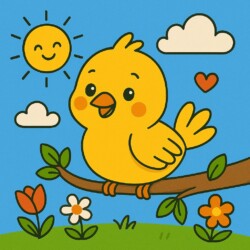Bird Coloring Pages For Kids - Origin image