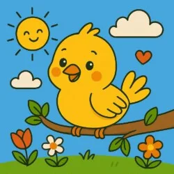 Bird Coloring Pages For Kids - Origin image