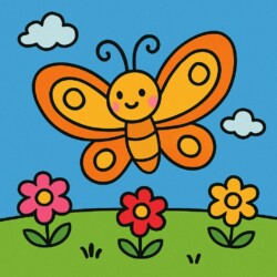 Butterfly Coloring Pages For Kids - Origin image