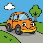 Car Coloring Pages For Kids - Origin image