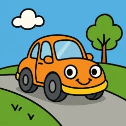 Car Coloring Pages For Kids - Origin image