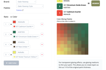 New Feature: Palettes and Color Mixing (2025-05-19)