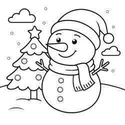Coloring Pages For Kids Christmas - Printable Coloring page