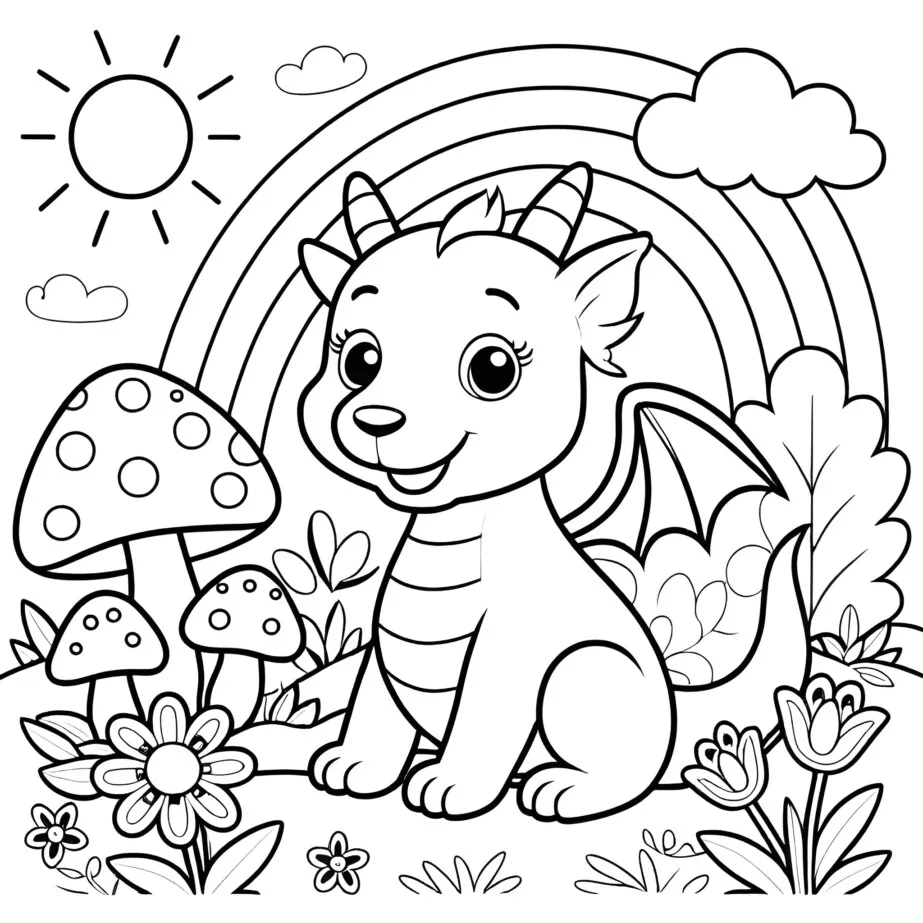 Dragon Coloring Pages For Kids