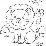 Lion Coloring Pages For Kids