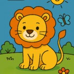 Lion Coloring Pages For Kids 2 2