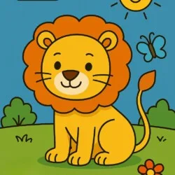 Lion Coloring Pages For Kids - Origin image