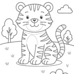 Tiger Coloring Pages For Kids