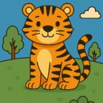 Tiger Coloring Pages For Kids 2 2