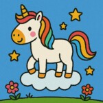 Unicorn Coloring Pages For Kids 2 2