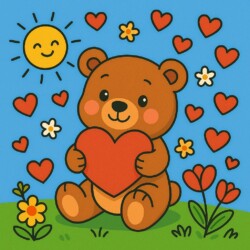 Valentine Coloring Pages For Kids - Origin image